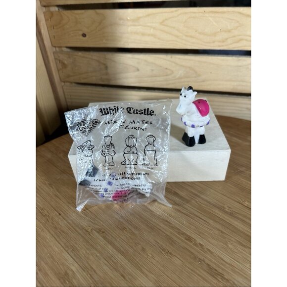 1996 White Castle Mix n Match Figure Wilfred Toy Lot of 2 With 1 New in Package - Picture 2 of 4